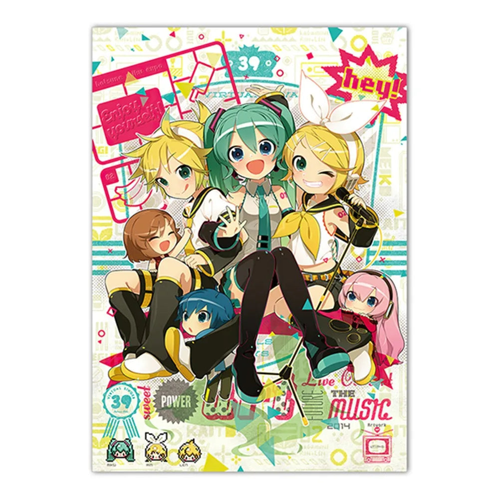 Hatsune Miku Canvas Wall Art Print | Anime Room Decor