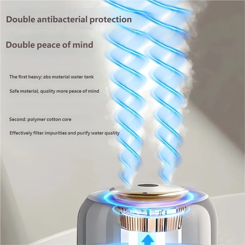 HOMEFISH Quiet Cool Mist Humidifier for Bedroom & Nursery