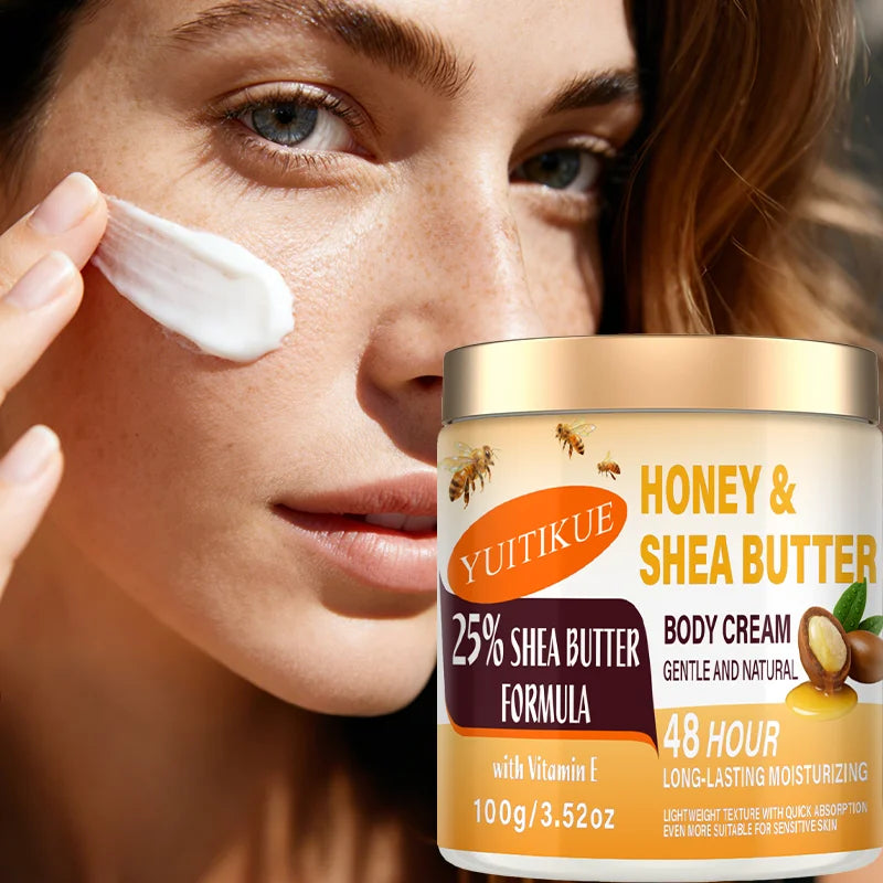 Quick-Absorbing Honey Shea Butter Body Cream | Gentle Long-Lasting Moisturizer for Sensitive Skin Peaceful Pleasures Health and Wellness