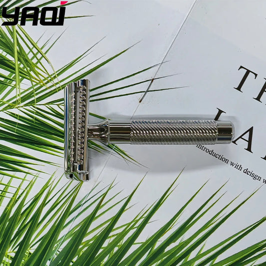 2026 Hot Sale！Yaqi High Quality Slant 37 Stainless Steel Professional Safety Razor Boyfriend's Gift Peaceful Pleasures Health and Wellness