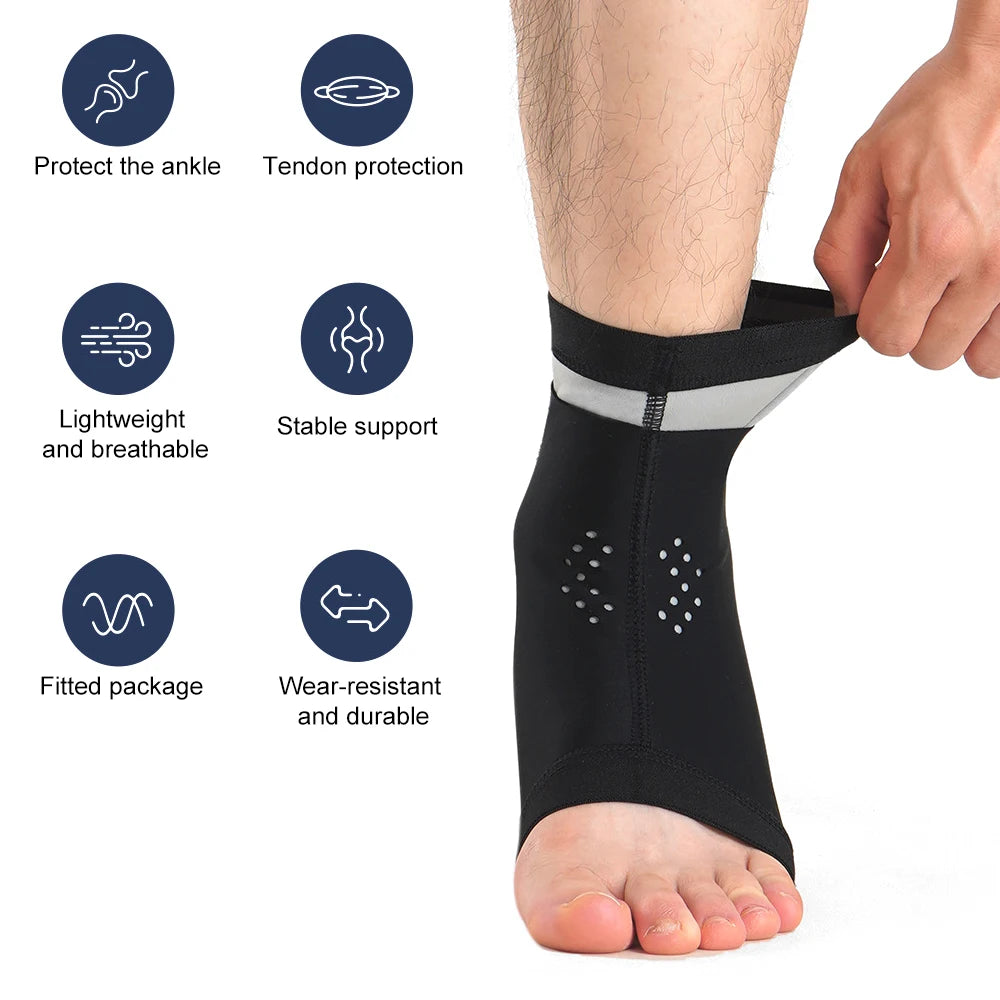 1PCS Sports Neoprene Ankle Support Sleeve, Ankle Pain Relief Support for Men and Women, Ideal for Sprains, Strains, Arthritis Peaceful Pleasures Health and Wellness