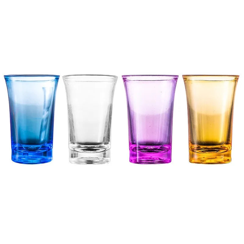 10-Pack Plastic Shot Glasses | Stackable Party Barware Set