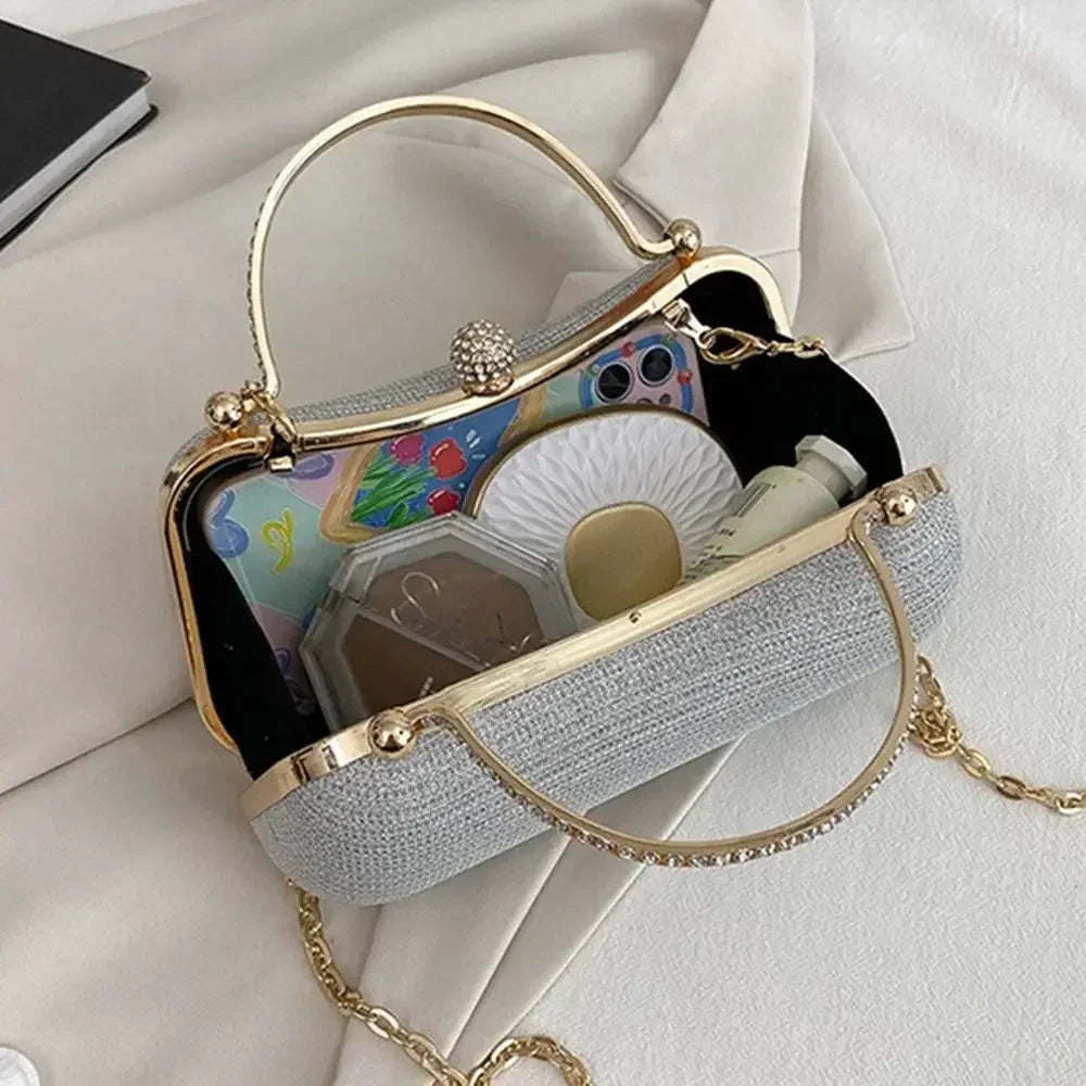 Rhinestone Beaded Egg Clutch – Women's Evening Bag & Handbag