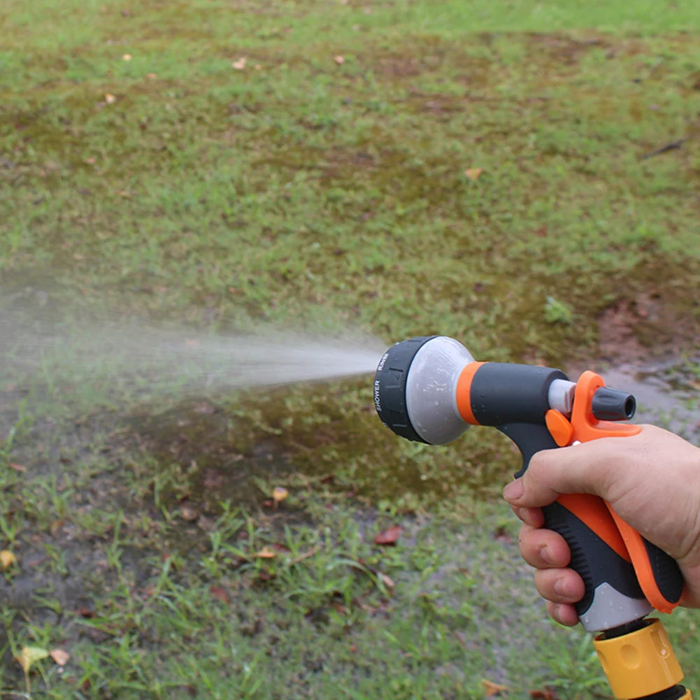 8-Mode High Pressure Garden Hose Spray Gun – Ergonomic Grip Peaceful Pleasures Health and Wellness