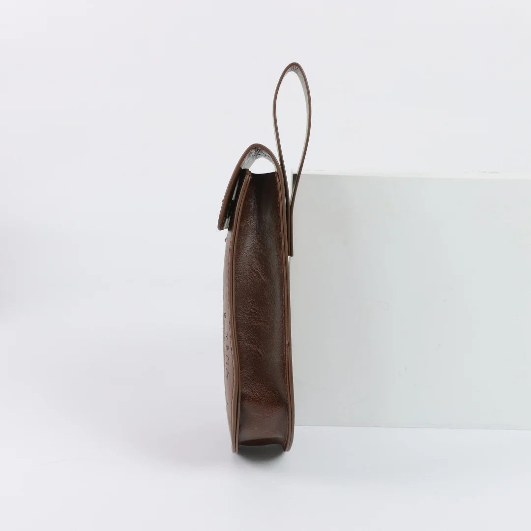Medieval Faux Leather Retro Waist Bag Hangable Drawstring Outdoor