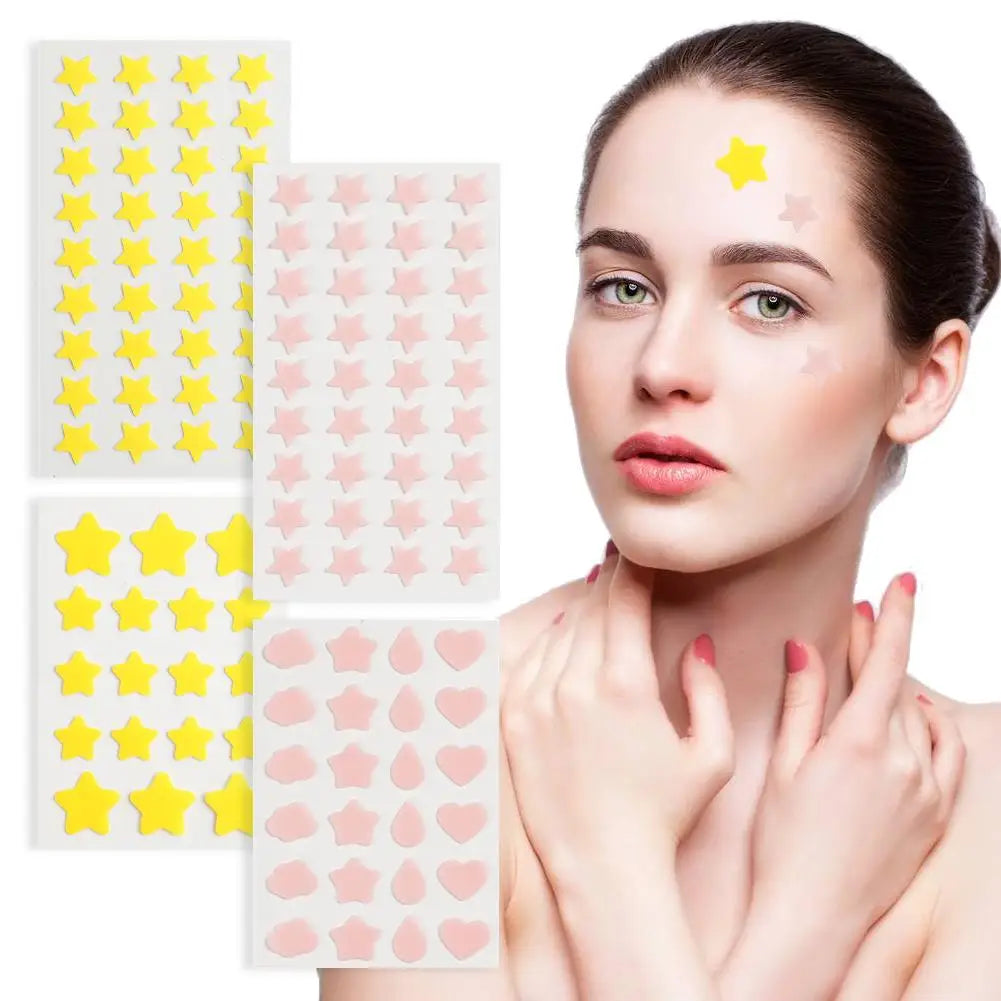 Colorful Star Shaped Acne Patch Hydrocolloid Salicylic Acid Spot Treatment Concealer Acne Pimple Patch Makeup Tool Peaceful Pleasures Health and Wellness