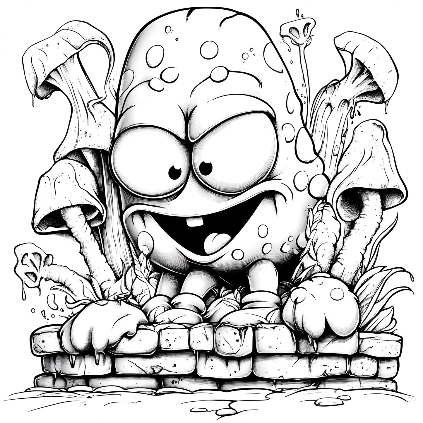 Street Graffiti Colouring Book Adult Picture Designs Anti Stress