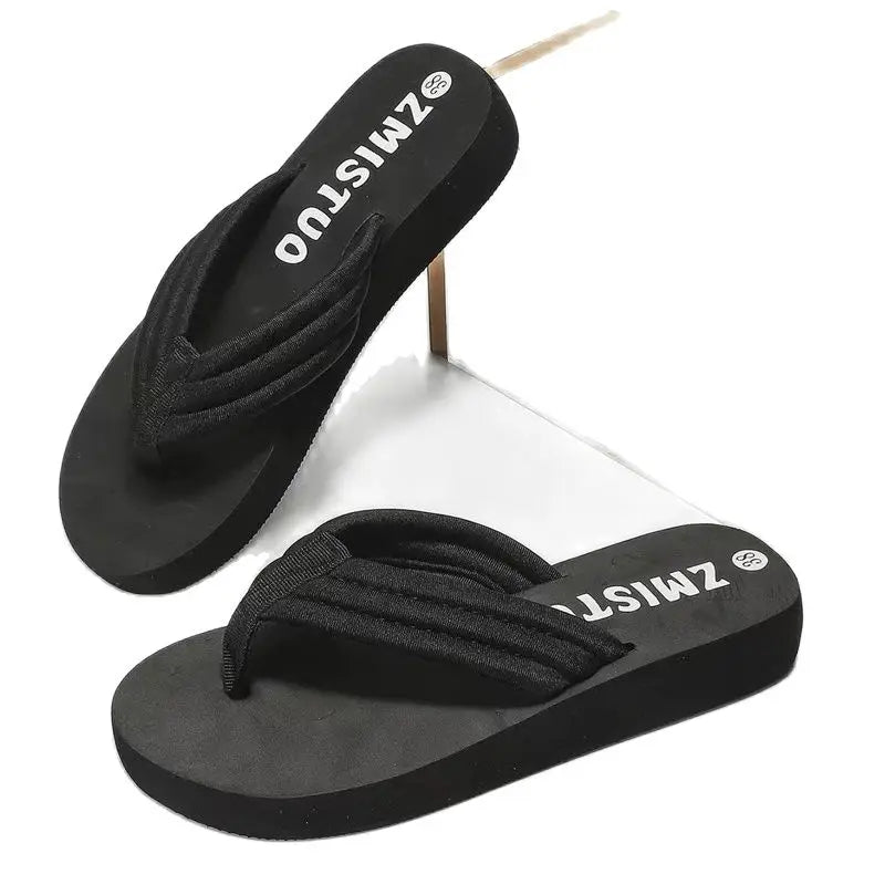 Women's Non-Slip Beach Flip Flops | Soft EVA Flat Sandals