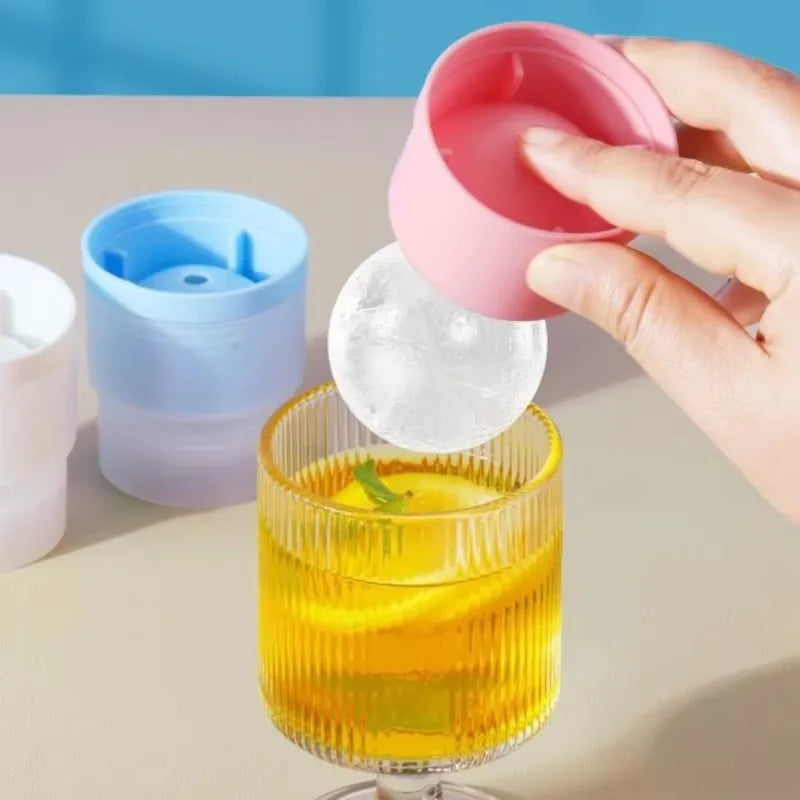 Silicone Ice Ball Mold – Round Sphere Ice Cube Tray for Whiskey