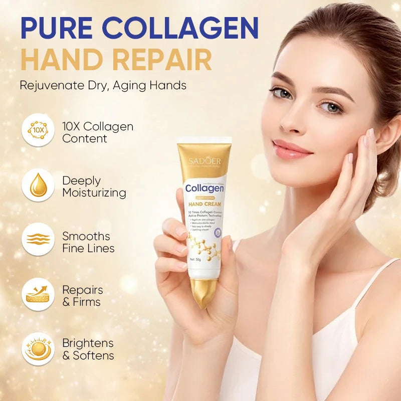 SADOER Collagen Hand Cream – Firming, Brightening & Hydrating