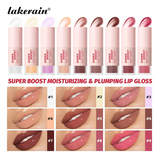 Lakerain Plumping Lip Gloss – Mirror Shine & Hydrating, Non-Sticky Plumping Lip Gloss Oasis Select
