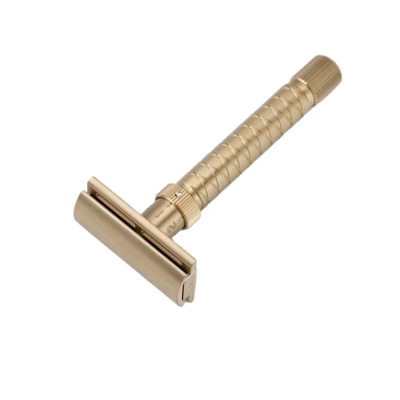 2026 New Arrival！Yaqi Brass V2 Safety Razor 100% Brass Material Adjustable With 90mm Length 12mm Diameter - the Final Cut Peaceful Pleasures Health and Wellness RAAB2216-01V2