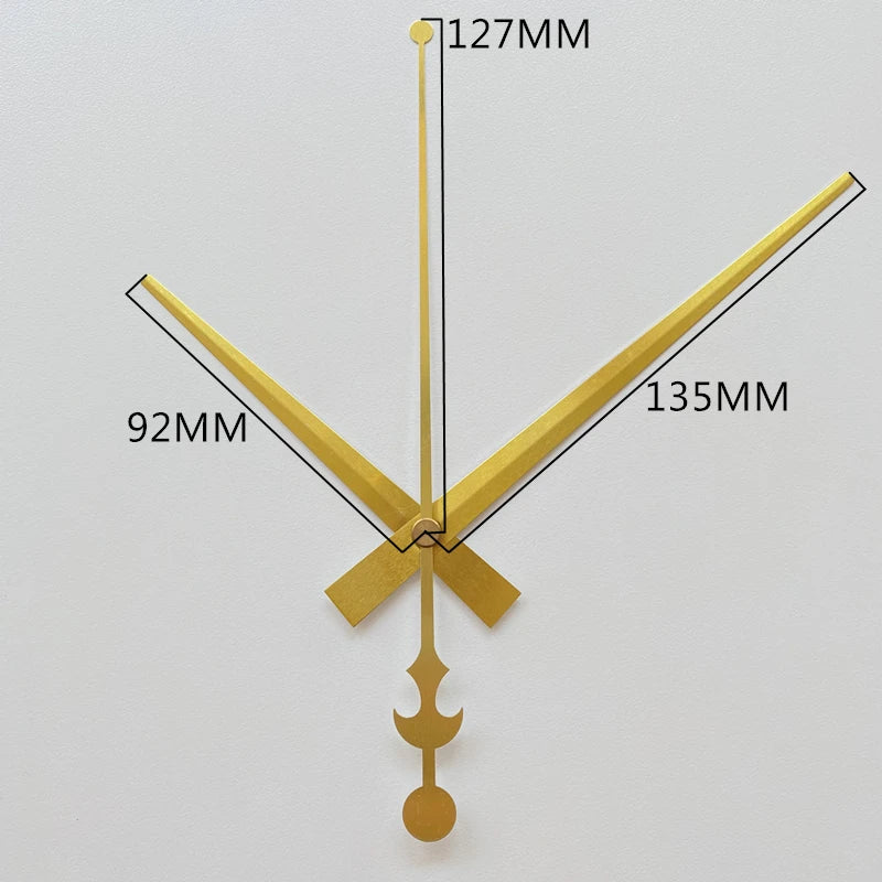 Silent Mute DIY Wall Clock Movement with Hands – Quartz Mechanism Repair Kit