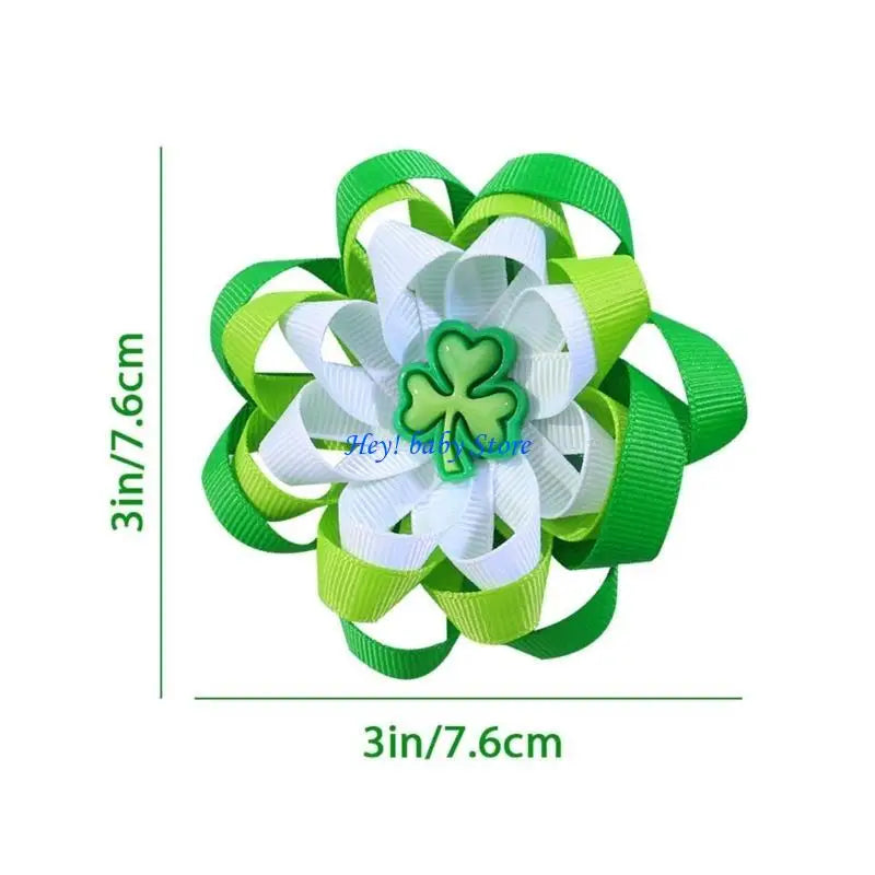 St. Patrick's Day Baby Hair Bows – Irish Festival Clips for Girls