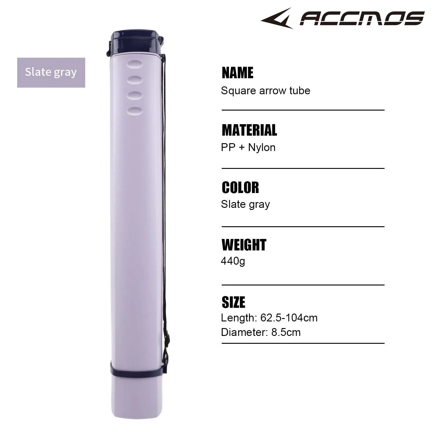 Archery Arrow Tube Adjustable Quiver Plastic Case Bag PE Material