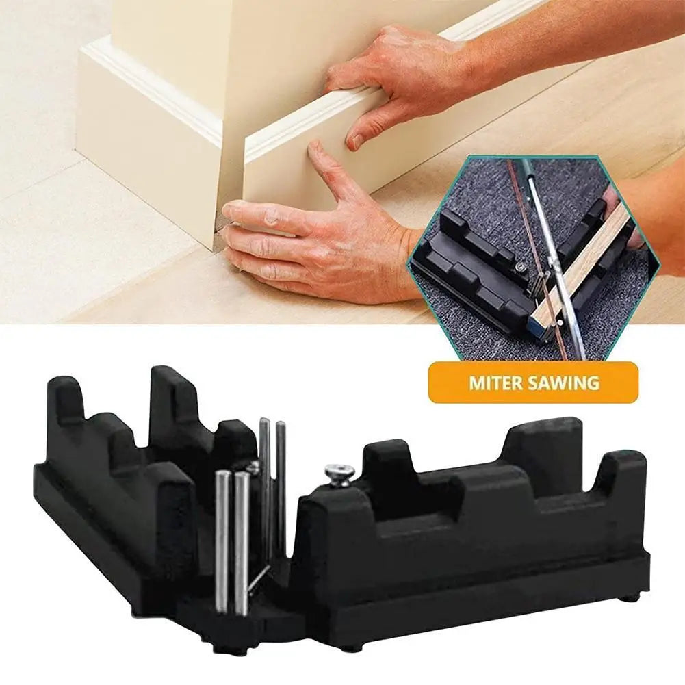 Bevel Gauge And Mitre Box 2-in-1 Mitre Measuring Cutting Tool Measure Bevels And Miter Sawing Angle Cutting Tool For Baseboards Peaceful Pleasures Health and Wellness