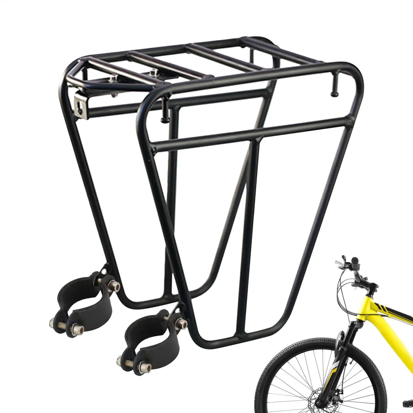 Stable Front Bike Rack, Cycling Luggage Carrier for Fishing Fitness Sports, Outdoor Travel Backpacking Accessories Peaceful Pleasures Health and Wellness