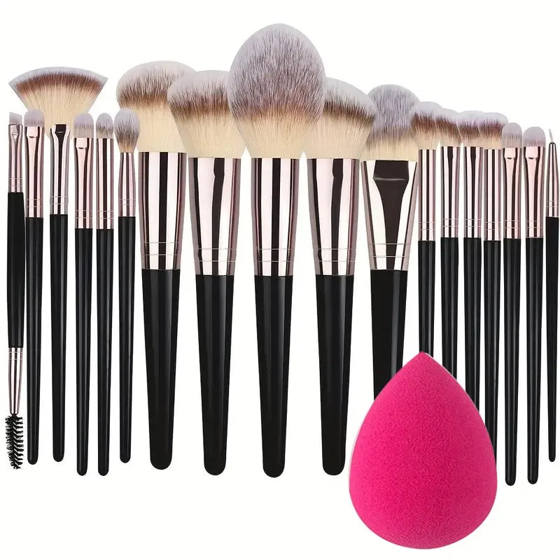 RUNTOIN Makeup Brush Set 3–20 Pcs | Soft Fluffy Beauty Brushes