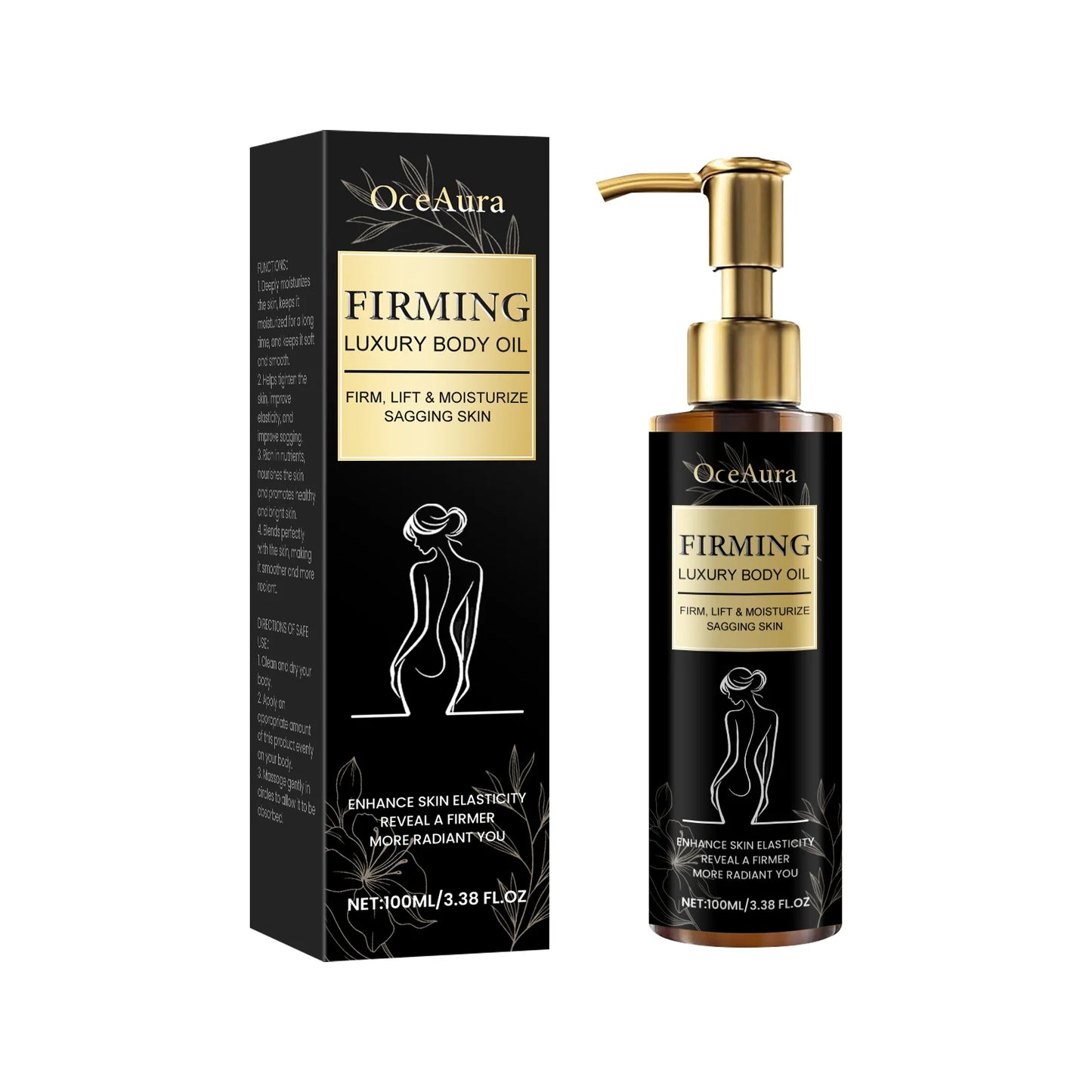 OceAura Firming Anti-Cellulite Body Oil | Skin Tightening 100ml