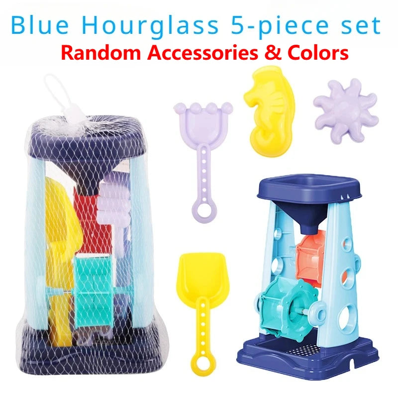 Kids Beach Sand Toy Set – Bucket, Shovel, Rake & Molds
