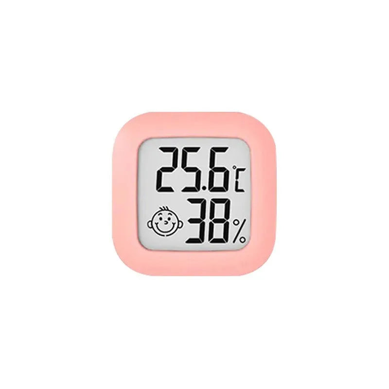 The Mini Electronic Thermometer and Hygrometer Is Portable and Compact for Camping and Vehicle-mounted Use Peaceful Pleasures Health and Wellness pink