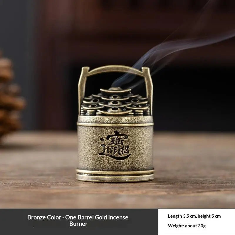 Rose Yuanbao Incense Burner | Feng Shui Meditation Home Décor