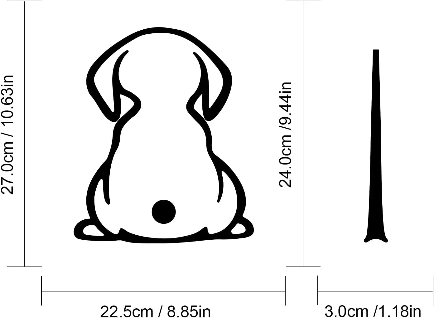 Dog Decals,Waterproof Rear Wiper Decal Funny Dog Moving Tail Stickers for Car Windshield Wiper Decal Vinyl Dog Stickers Peaceful Pleasures Health and Wellness