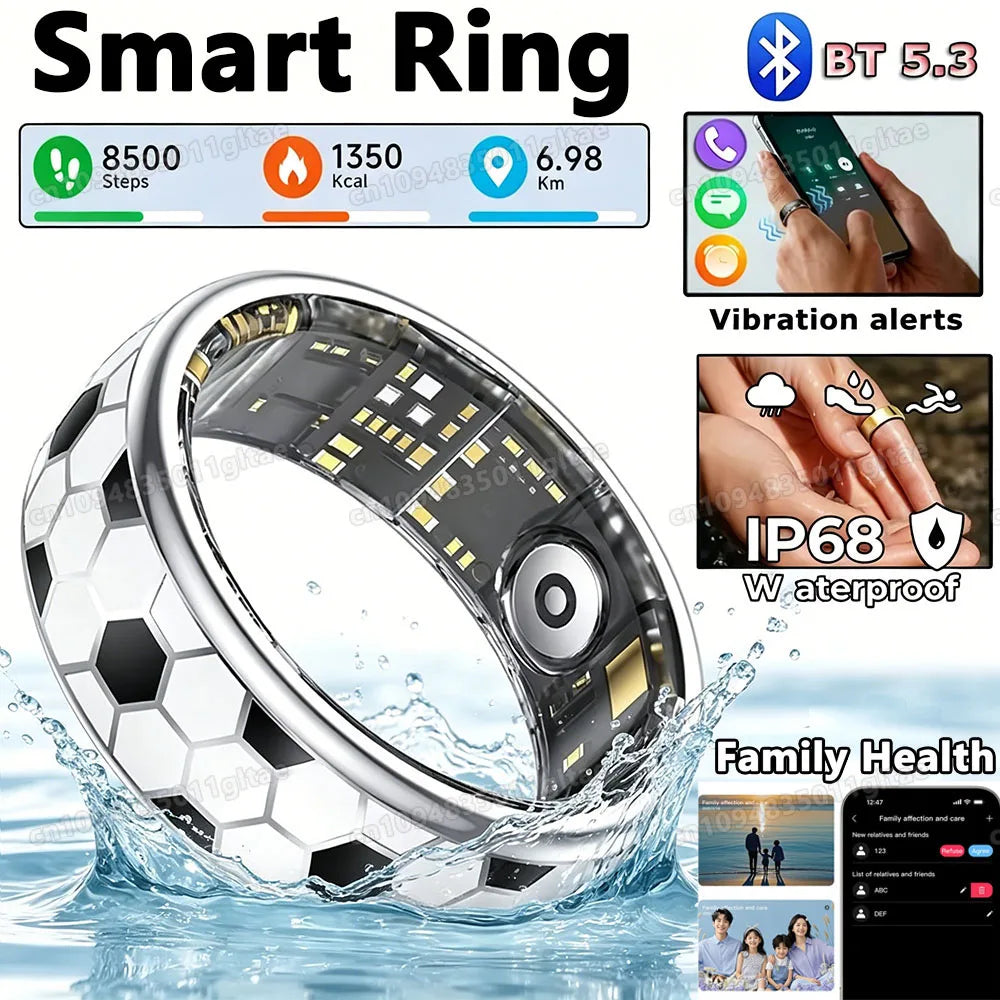 Incoming Call Vibration Alerts Smart Ring 2026 Gesture To Swipe Videos Messages Alarms Vibration Health Monitoring Smartring NEW Peaceful Pleasures Health and Wellness
