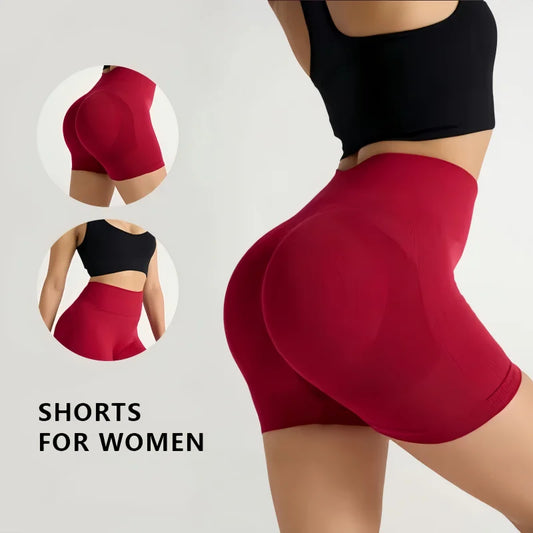 Women's high-waisted fitness shorts, suitable for yoga, running, cycling, gym workouts, sportswear, and women's athletic pants. Peaceful Pleasures Health and Wellness
