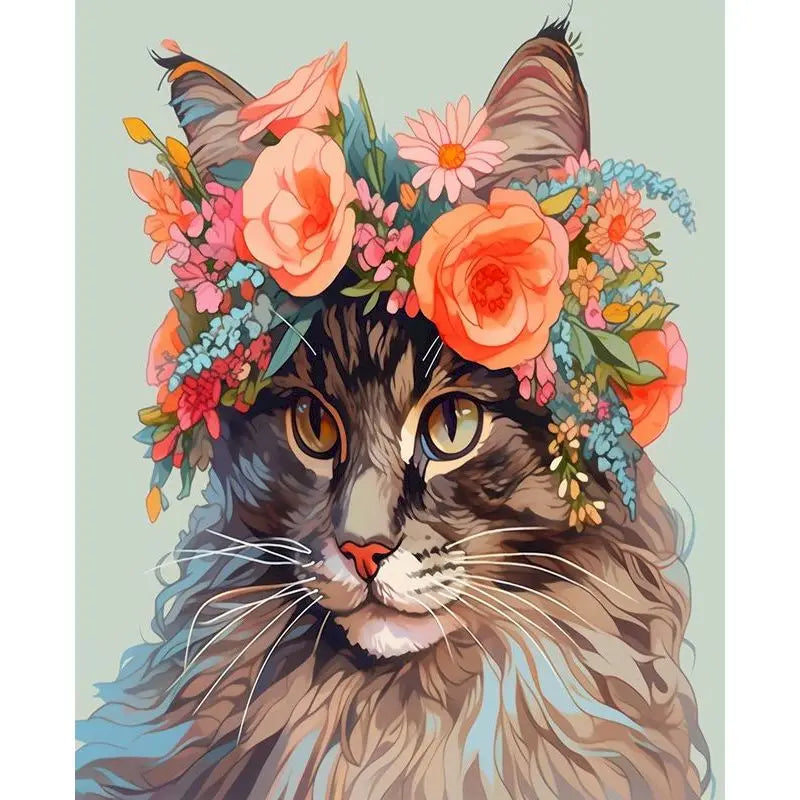 GATYZTORY Paint by Numbers Kit – Woman Flower Canvas 60×75cm