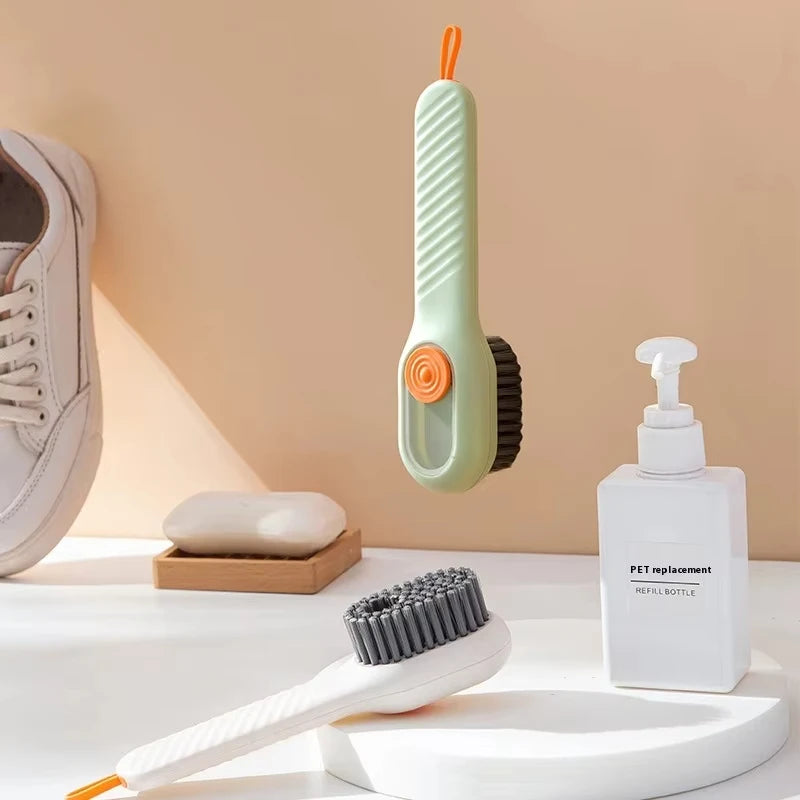 Automatic Liquid Dispensing Shoe & Clothes Brush | Soft Bristles