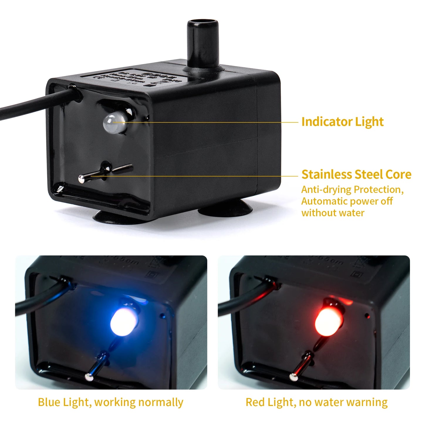 Water Pump Pet Cat Dispenser Anti Dry Burning Motor Replacement Dog