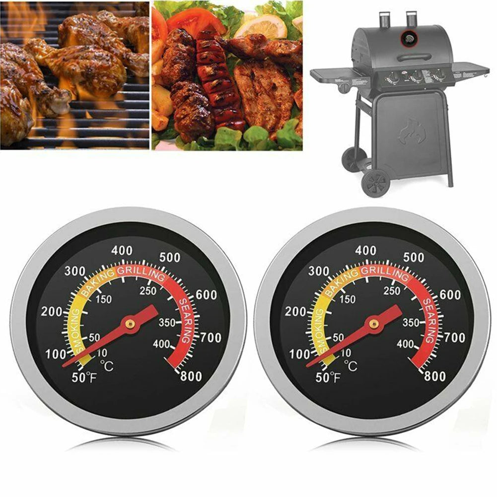 Barbecue Thermometer Oven Temp Gauge 10 400 BBQ Grill Temperaturer