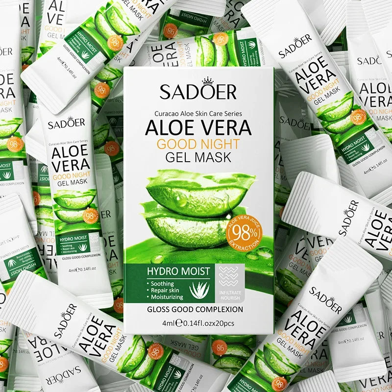 Sadoer Aloe Vera Overnight Sleeping Face Mask – 20 Pcs