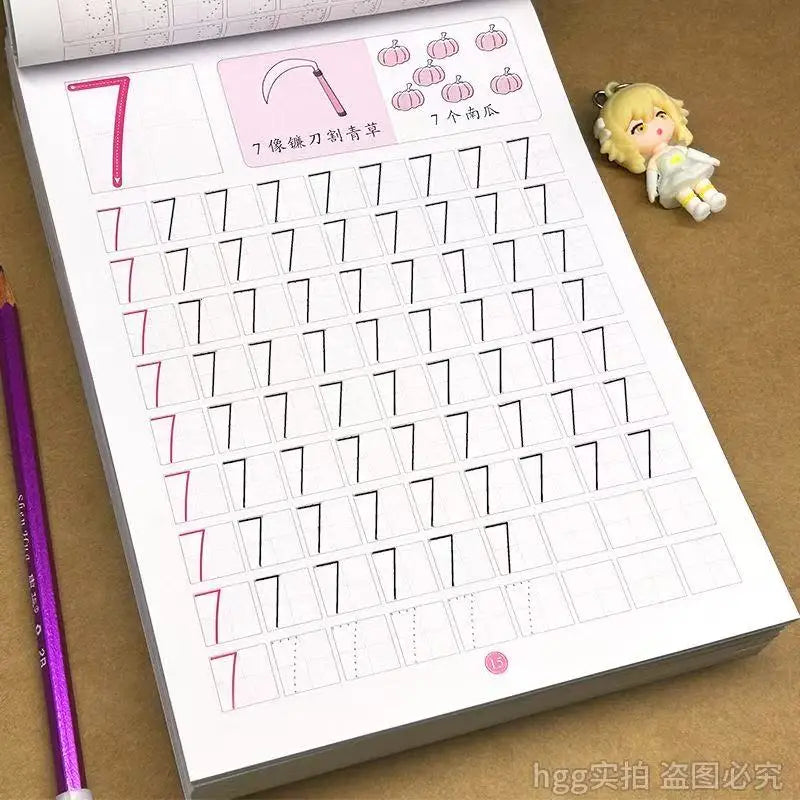 Preschool Number Tracing Workbook 78 Pages Kids Handwriting Practice