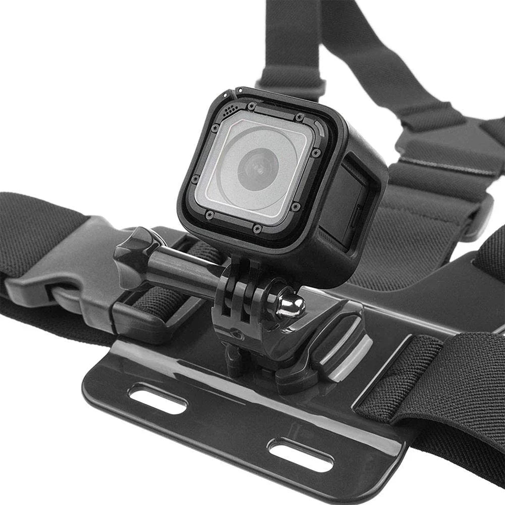 Chest Strap Mount for GoPro Hero 12–5, Insta360 & DJI OSMO