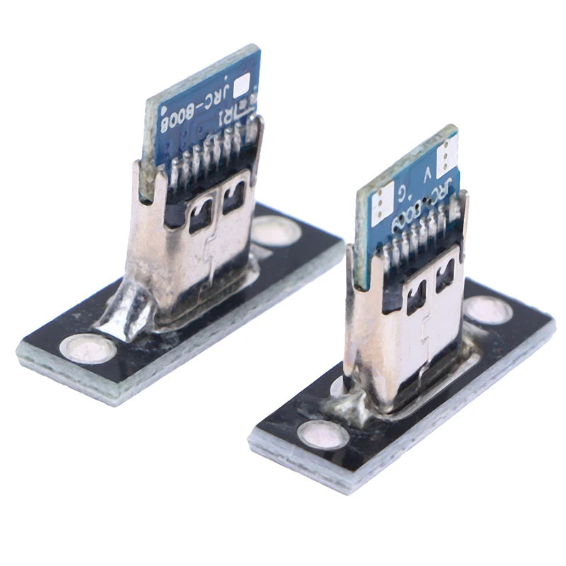 New 10pcs USB 3.1 Type C Socket With Screw fixing plate Type-C USB Jack 3.1 Type-C 2Pin 4Pin Female Connector Jack Charging Port Peaceful Pleasures Health and Wellness