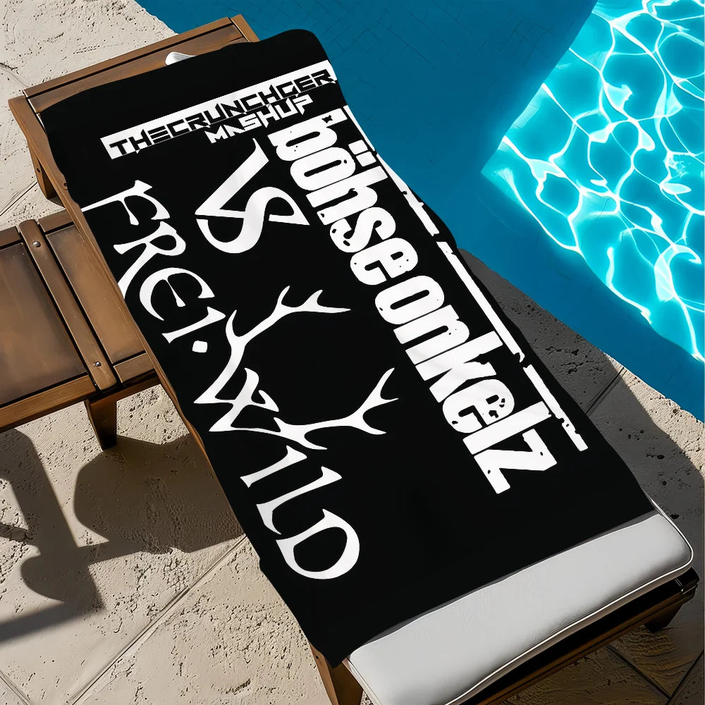 Böhse Onkelz Rock Band Quick-Dry Beach Towel | Gym & Travel Quick-Dry Beach Towel Peaceful Pleasures Health and Wellness z5 STJ150x260CM