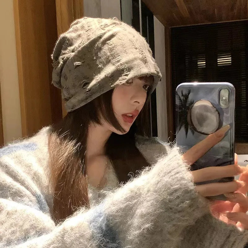 Baggy Slouchy Beanie for Women – Knit Hip Hop Skullcap