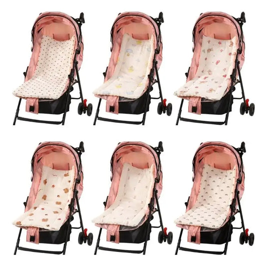 Breathable Cotton Baby Stroller Seat Cushion & Car Liner Pad Stroller Seat Cushion Peaceful Pleasures Health and Wellness