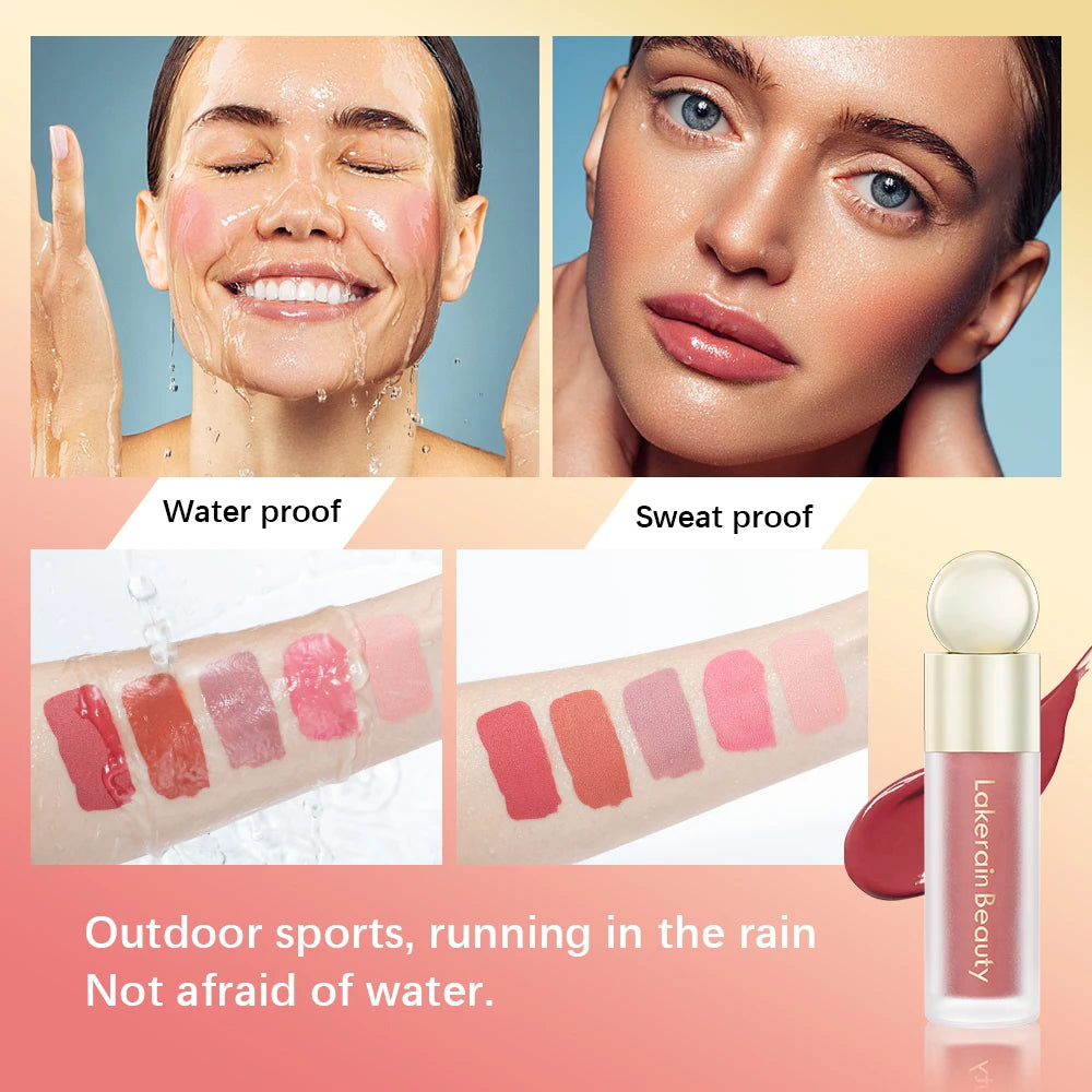 Matte Liquid Blush Velvet Blusher Orange Peach Face Pigment Lasting Beauty Natural Cheek Tint Cream Blush Makeup Maquiagem7.5ml Peaceful Pleasures Health and Wellness