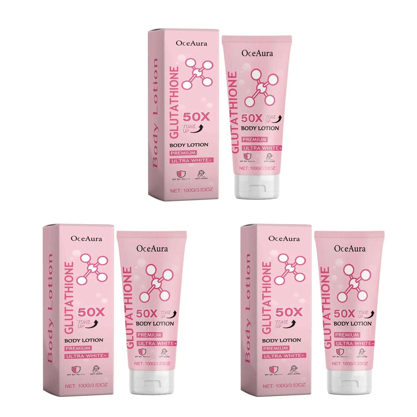 OceAura Glutathione Brightening Body Lotion – Even Skin Tone