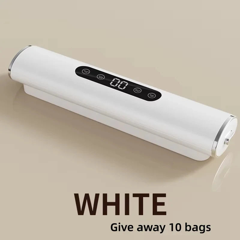 Professional Vacuum Sealer for Food Vacuumor for Products Kitchen Sealing Machine Cuisine Packaging Plastic Bag Sealant Peaceful Pleasures Health and Wellness white 220V-240V EU Plug