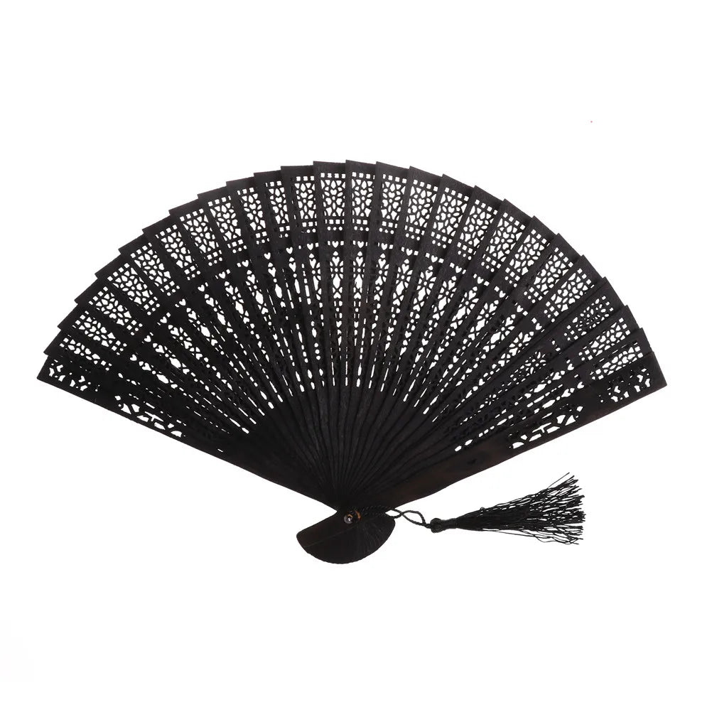 Chinese Bamboo Folding Hand Fan – Wood Pocket Fan for Wedding