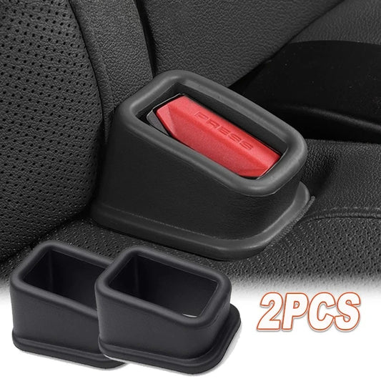 2-Pack Silicone Seat Belt Buckle Holder & Anti-Slip Slot Fixer Seat Belt Holder Peaceful Pleasures Health and Wellness
