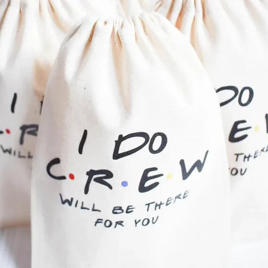 5-Pack "I Do Crew" Hangover Kit Bags | Bachelorette Party Gift Bachelorette Party Bags Peaceful Pleasures Health and Wellness