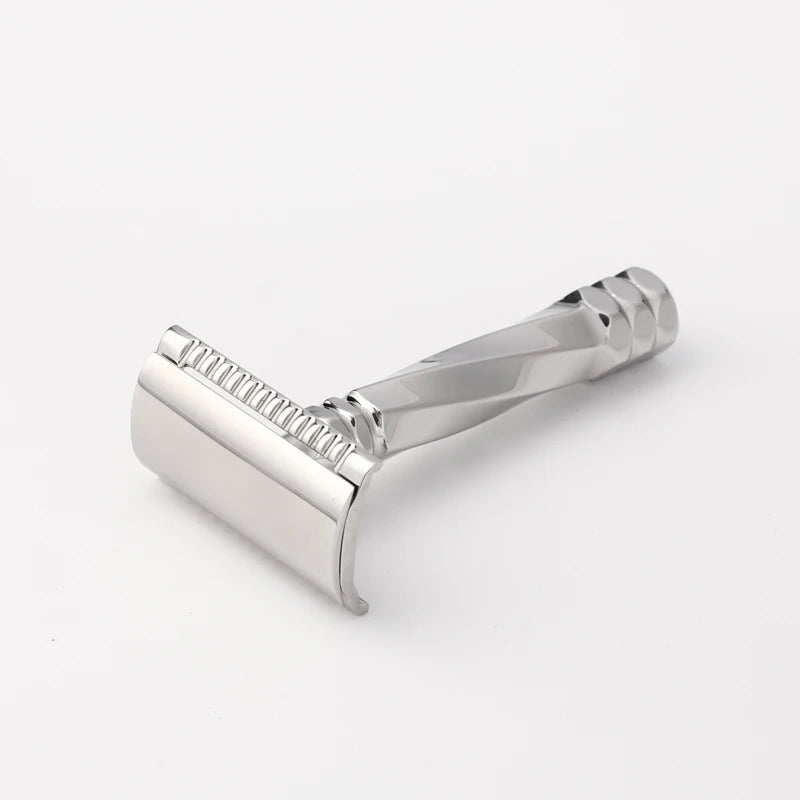 2026 Hot Sale Yaqi Cerberus Stainless Steel Safety Razor 0.65mm Blade Gap Cerberus Stainless Steel Safety Razor 77mm Handle Peaceful Pleasures Health and Wellness