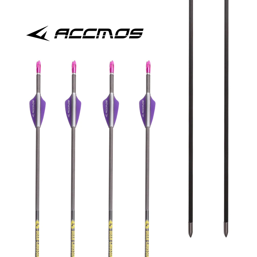 6 Arrow ID4 Spine350 400 500 600 700 800 900 1000 Pure Carbon Bow