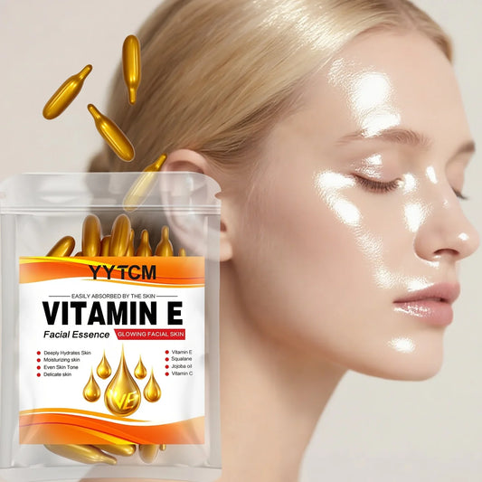 Vitamin E Capsule Essence – Squalane & Vitamin C | 30 Caps Face Serum Capsules Oasis Select