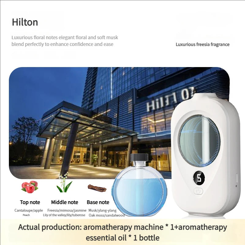 Smart Wall Mounted Essential Oil Diffuser Aromatherapy Humidifier Automatic Air Deodorization for Home Peaceful Pleasures Health and Wellness 1pc Hilton Oil